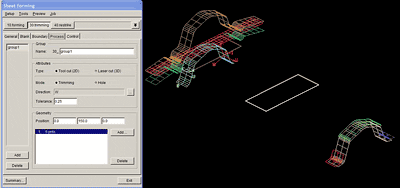 多段階工程セットアップ画面