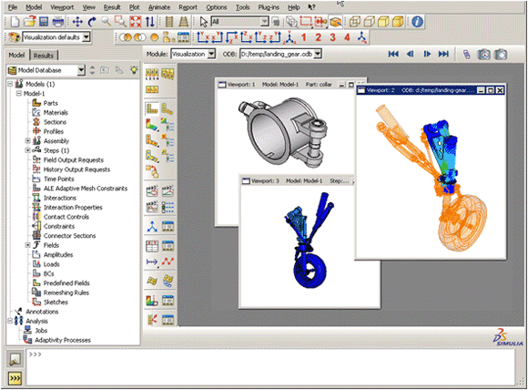 Abaqus/CAEのメインユーザインタフェース