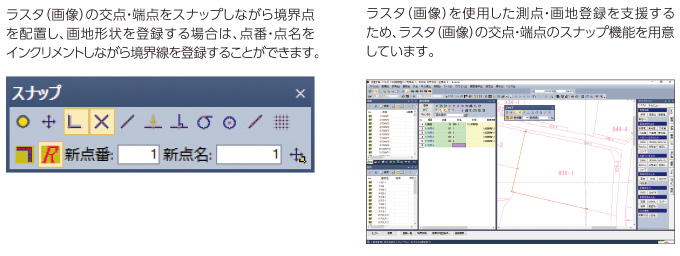 ラスタ(画像)のスナップ