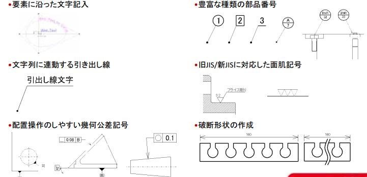 多彩な寸法、注釈機能 - 6